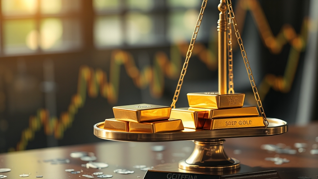 미래를 위한 금 투자 포트폴리오 구성 (realistic 스타일)