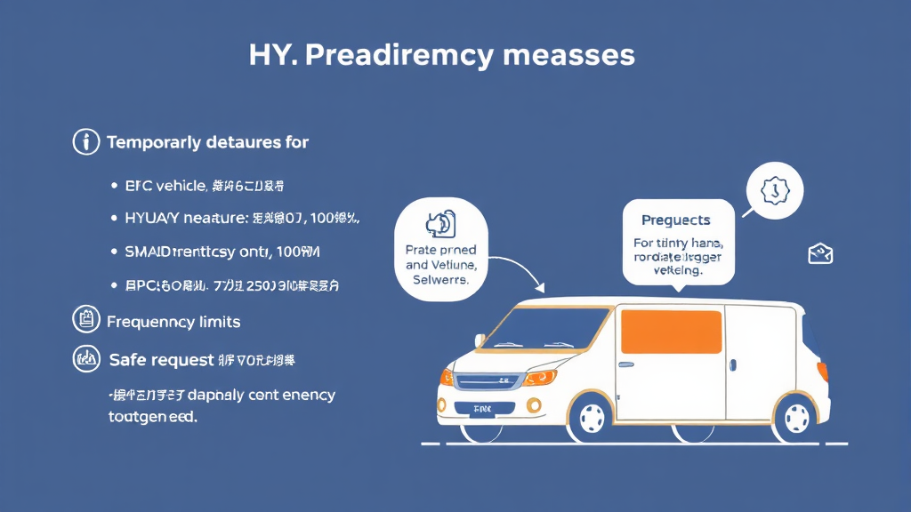 현대해상 긴급출동 서비스 이용 시 꼭 알아야 할 주의사항 (illustration 스타일)