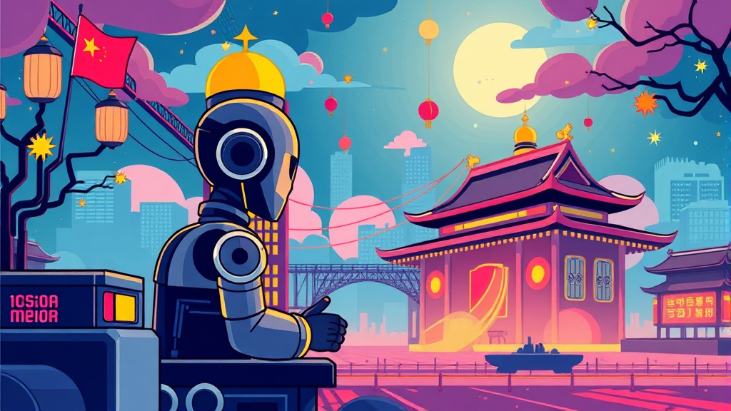 중국 반도체 굴기: 수퍼사이클 속 기술 자립과 미래 전망 5 AI 반도체 경쟁: 중국의 새로운 무기 '신품질생산력' (cartoon 스타일)