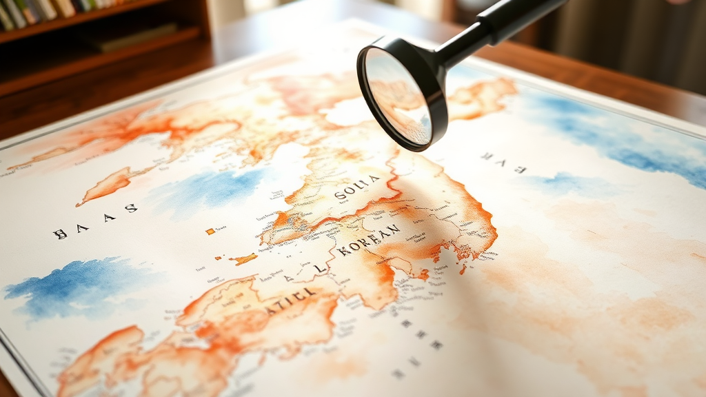 왜 지도를 크게 봐야 할까요? (watercolor 스타일)