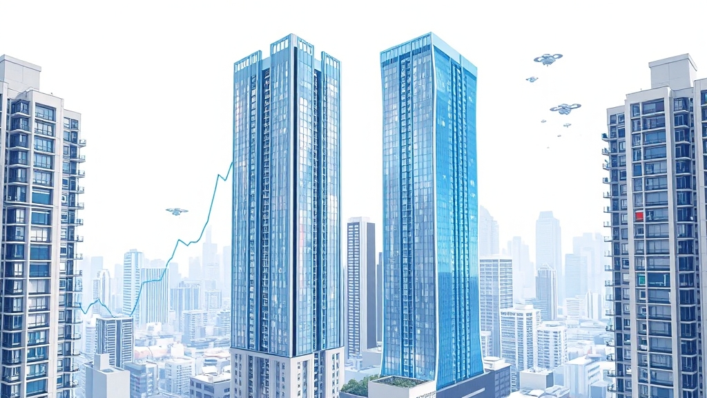 지역별 부동산 가격 변동 (illustration 스타일)