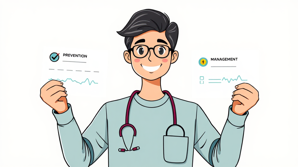 참여 조건: 예방형 vs 관리형 (illustration 스타일)