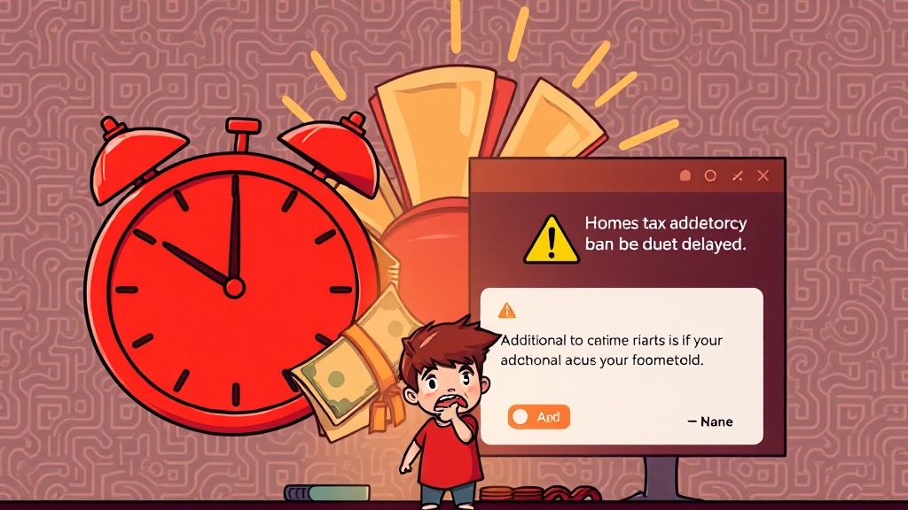 2025년 종합소득세 신고 가이드: 대상 확인부터 홈택스 신고까지 7 신고 기간 및 가산세 주의사항 (cartoon 스타일)