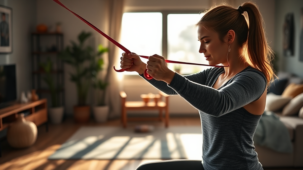 AI 홈트 루틴 구성법 (realistic 스타일)