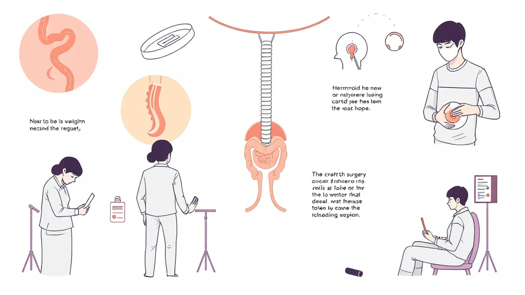 수술 방법별 통증 차이 (illustration 스타일)