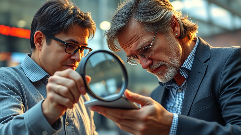 투자 시 고려 사항 (realistic 스타일)