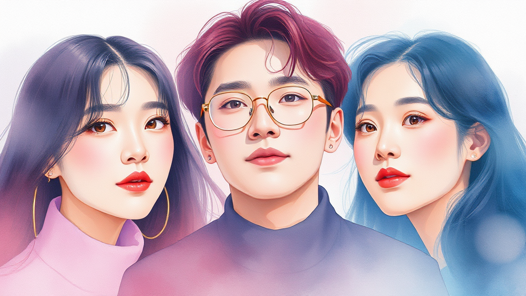 과거 코스피 관련 발언 재조명 (watercolor 스타일)