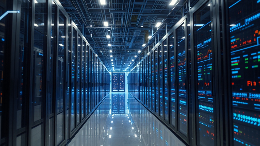 데이터센터 투자 시 고려 사항 (realistic 스타일)