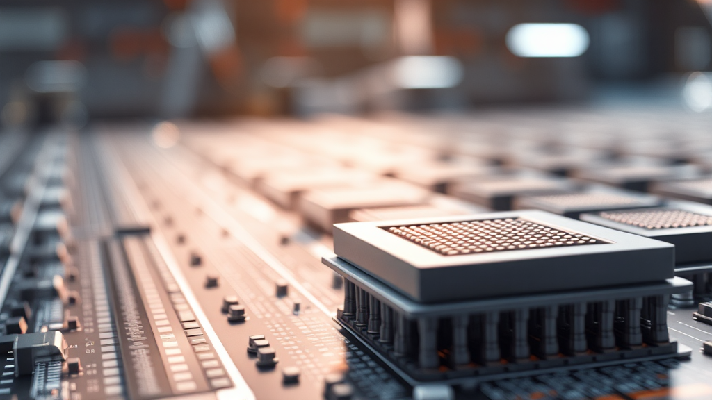 ISC 기술 경쟁력: 글로벌 시장 선도 (realistic 스타일)