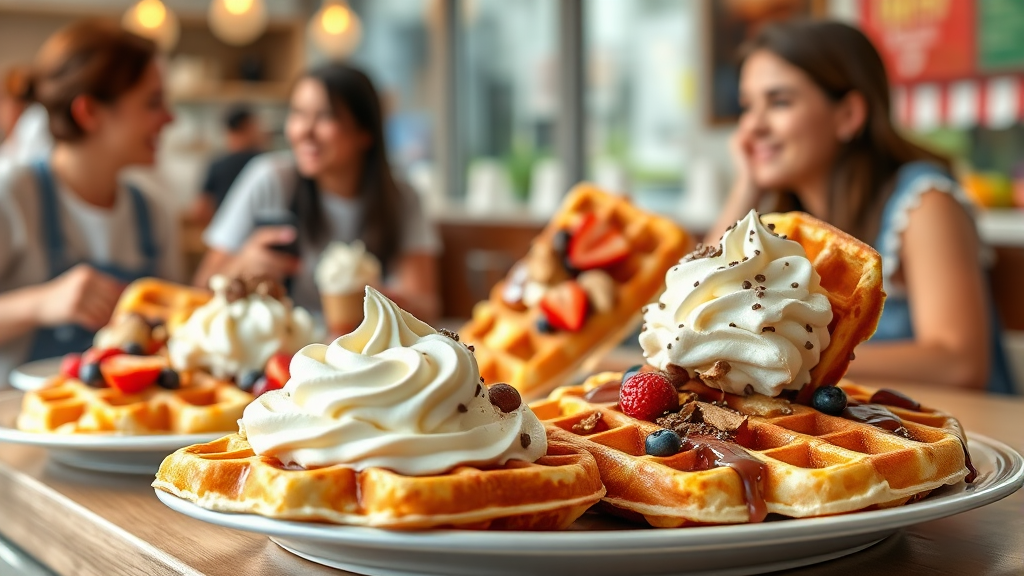 와플대학 메뉴 파헤치기 (realistic 스타일)