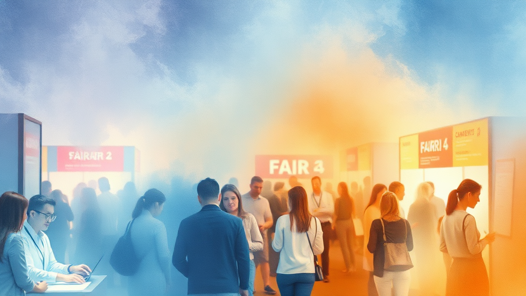 박람회 현장 활용 전략 (watercolor 스타일)