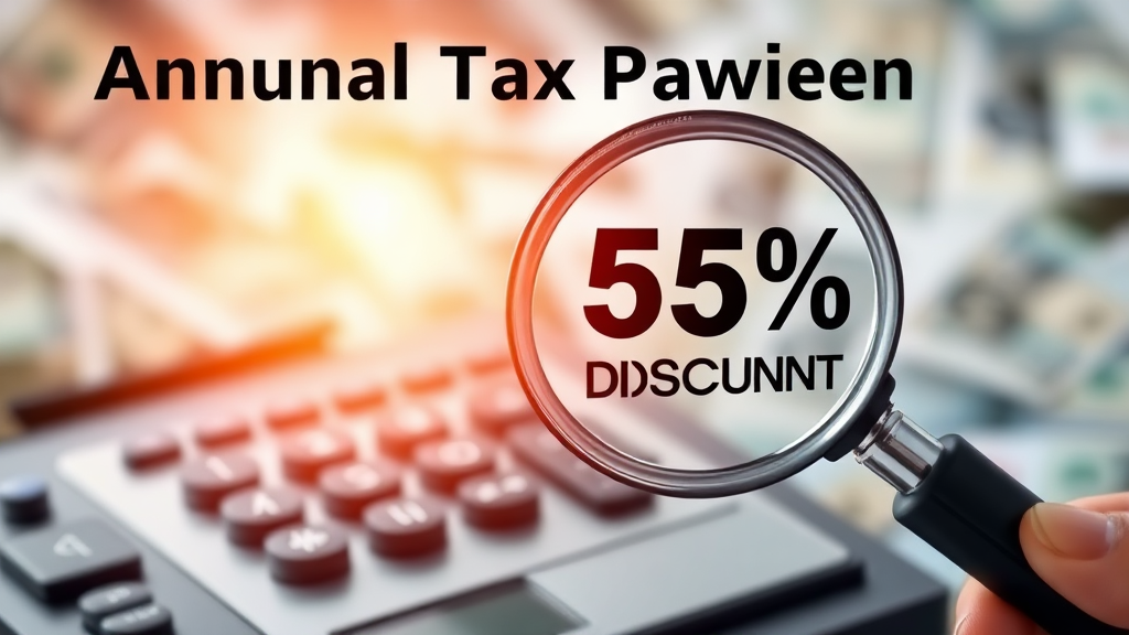 연납 공제율 계산 방식 (realistic 스타일)