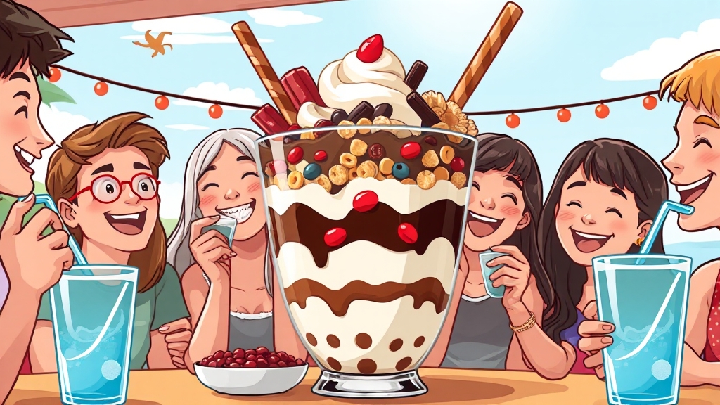 여름 디저트 추천 & 구매 팁 (cartoon 스타일)
