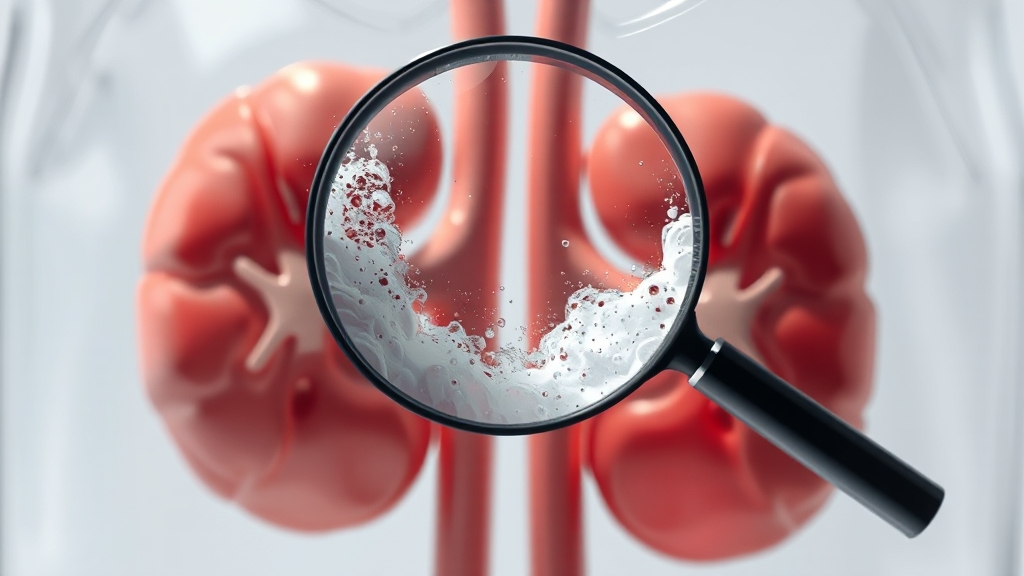 단백뇨 외 다른 원인도 있나요? (realistic 스타일)