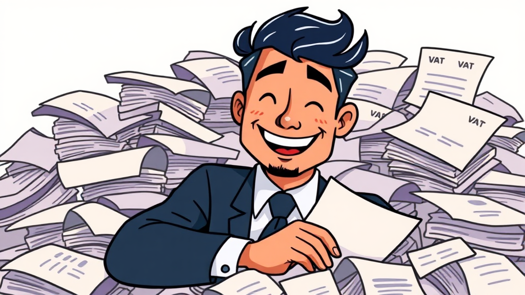 개인사업자 부가세 절세 전략 (cartoon 스타일)