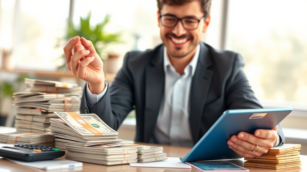 수수료 인하 절감 효과 예시 (realistic 스타일)