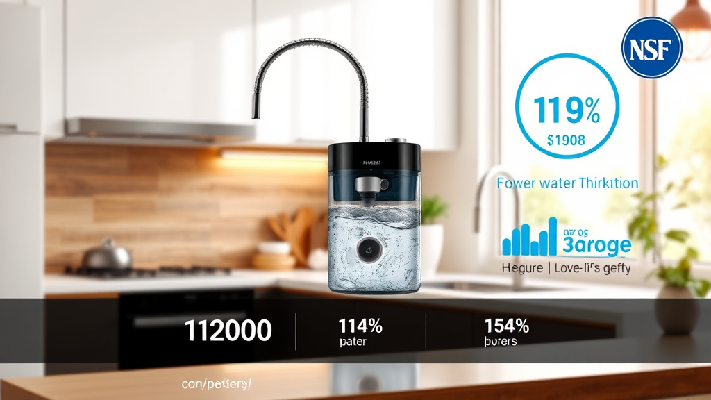 정수기 선택 시 고려사항 (구매 vs 렌탈, 디자인, 경제성) (realistic 스타일)