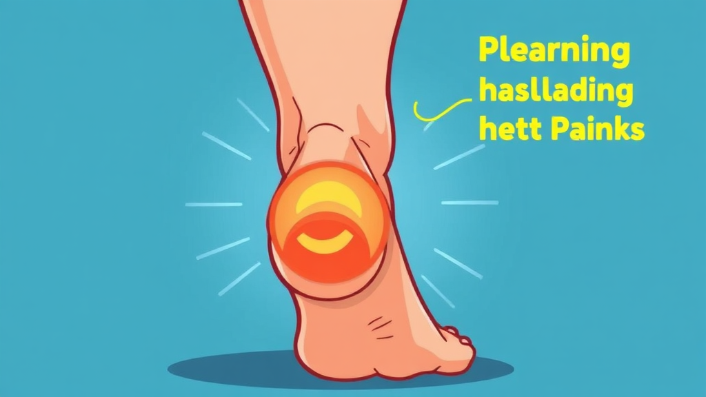 족저근막염, 무엇일까요? (cartoon 스타일)