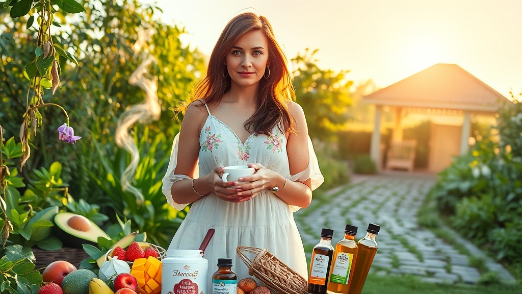 목 아픔 완화 꿀팁 (realistic 스타일)