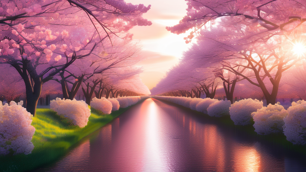 2026년 봄, 구리에서 만나는 벚꽃의 향연 (realistic 스타일)