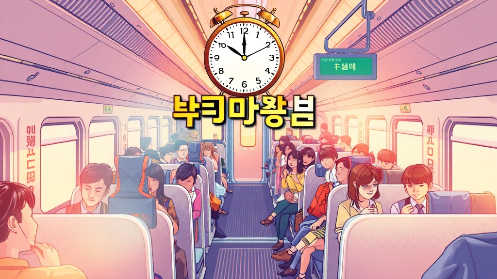 코레일톡 앱 활용 꿀팁 (illustration 스타일)