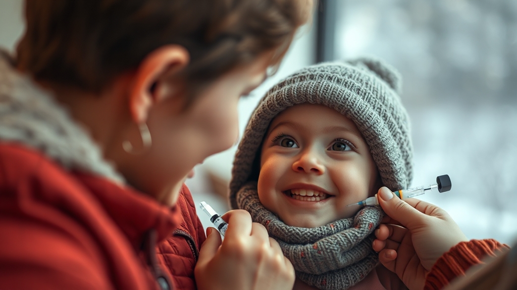 독감 예방접종, 왜 중요할까? (realistic 스타일)