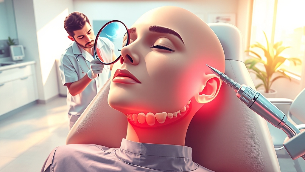 잇몸 내려앉음, 어떻게 치료할까? (illustration 스타일)