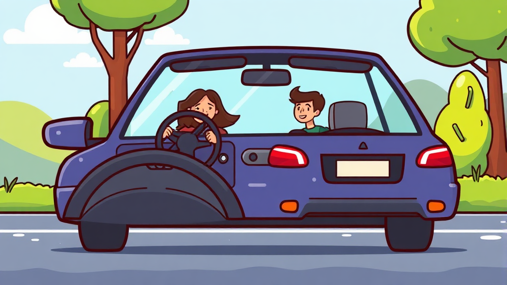 왜 자동차 하루보험이 필요할까요? (cartoon 스타일)