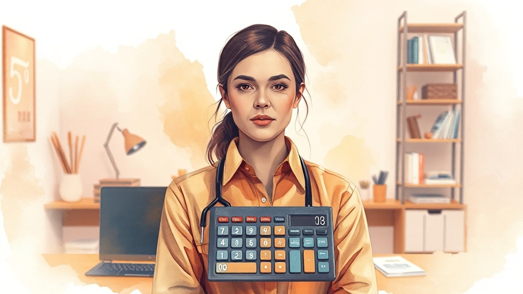 미사용 연차수당 계산기 활용법 (watercolor 스타일)