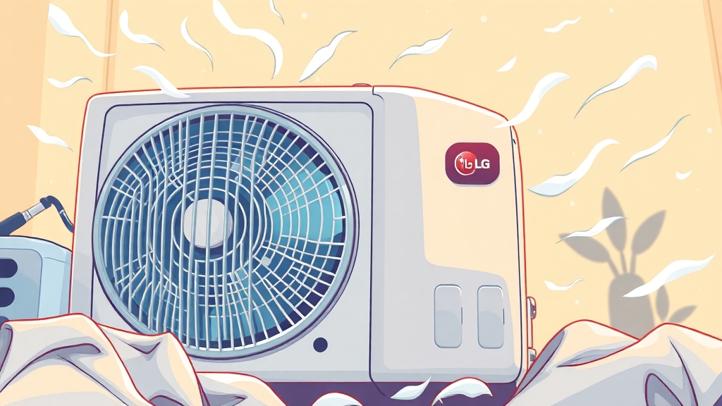 LG 에어컨 세척, 어떻게 진행될까? (cartoon 스타일)