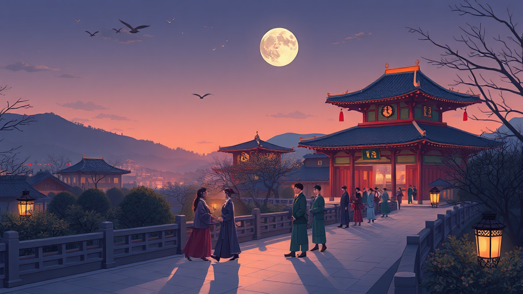 우이천 관람 코스 (illustration 스타일)