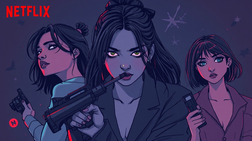 넷플릭스 콘텐츠 전략 분석 (illustration 스타일)