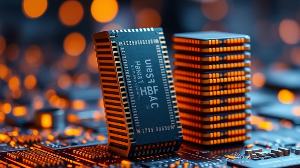 HBF 기술의 핵심, 관련 미국 주식 및 대장주 분석 (realistic 스타일)