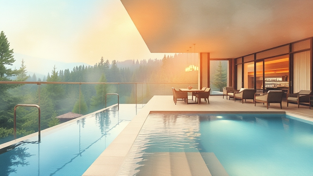 평창 숙소 선택 가이드 (watercolor 스타일)