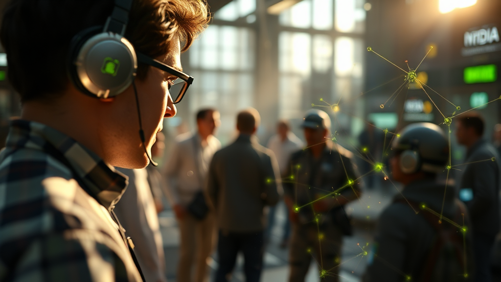 파트너십 및 소프트웨어 생태계: AI 기술의 발전 동력 (realistic 스타일)