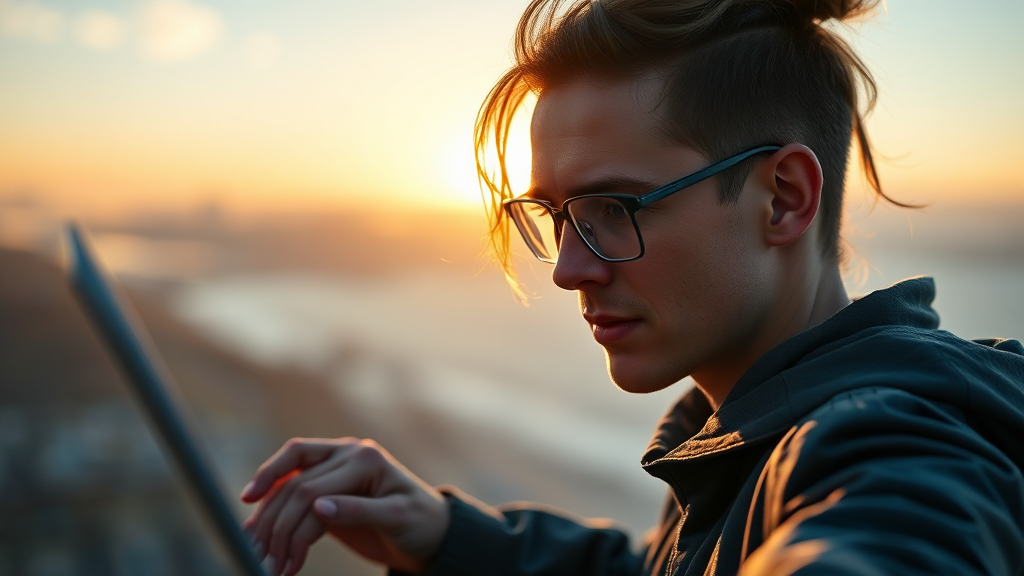 M4 칩 성능 분석 (realistic 스타일)