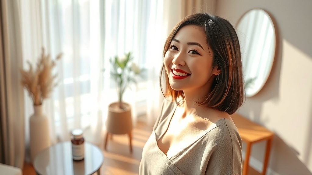 복용 후 놀라운 변화 (realistic 스타일)