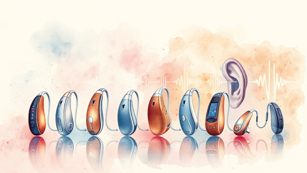 보청기 선택 가이드 (watercolor 스타일)