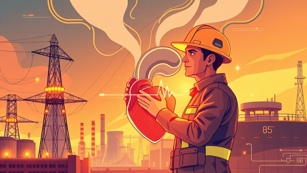 한전산업, 어떤 회사인가? (illustration 스타일)