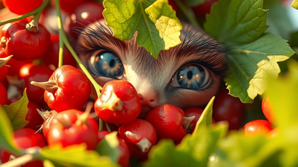 건강한 삶, 구기자와 함께! (realistic 스타일)