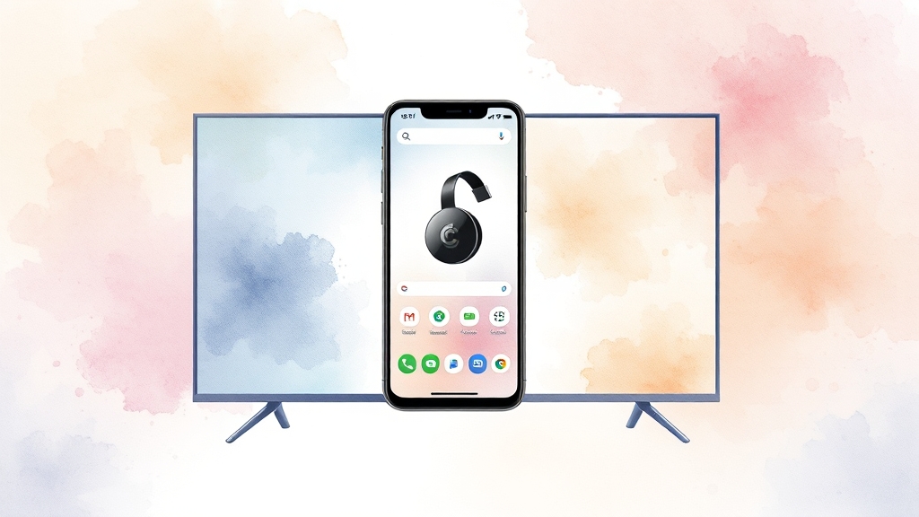 크롬캐스트 활용 꿀팁 (watercolor 스타일)