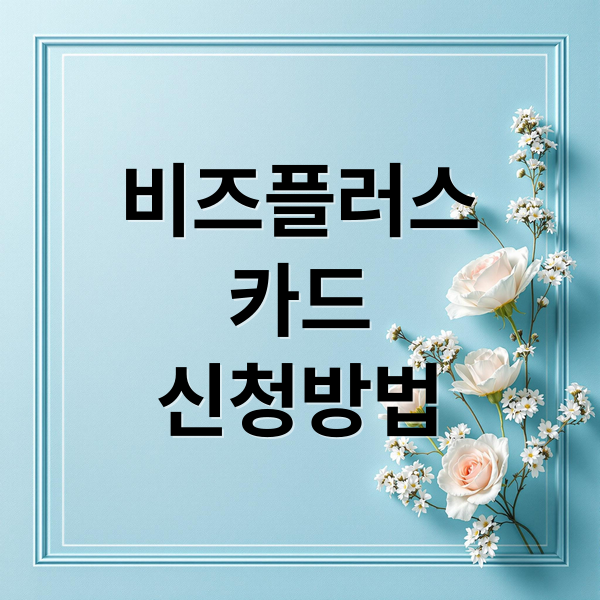 비즈플러스
카드
신청방법 (소상공인 비즈플러스카드)
