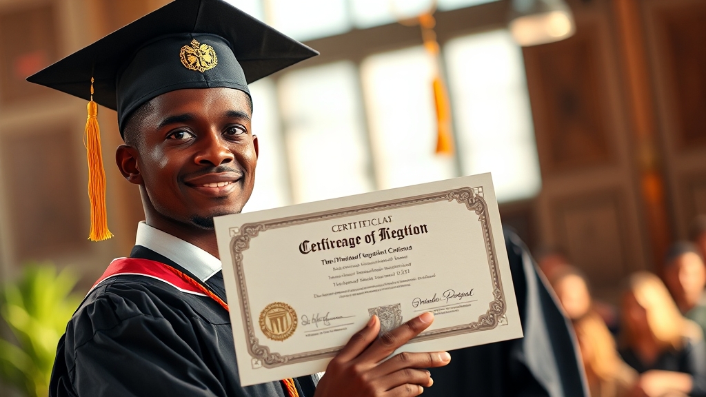 졸업증명서, 왜 중요할까요? (realistic 스타일)