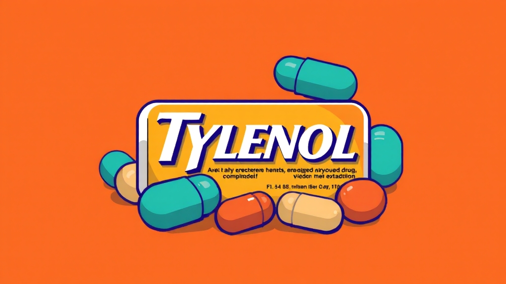 타이레놀 복용 시 주의점 (cartoon 스타일)
