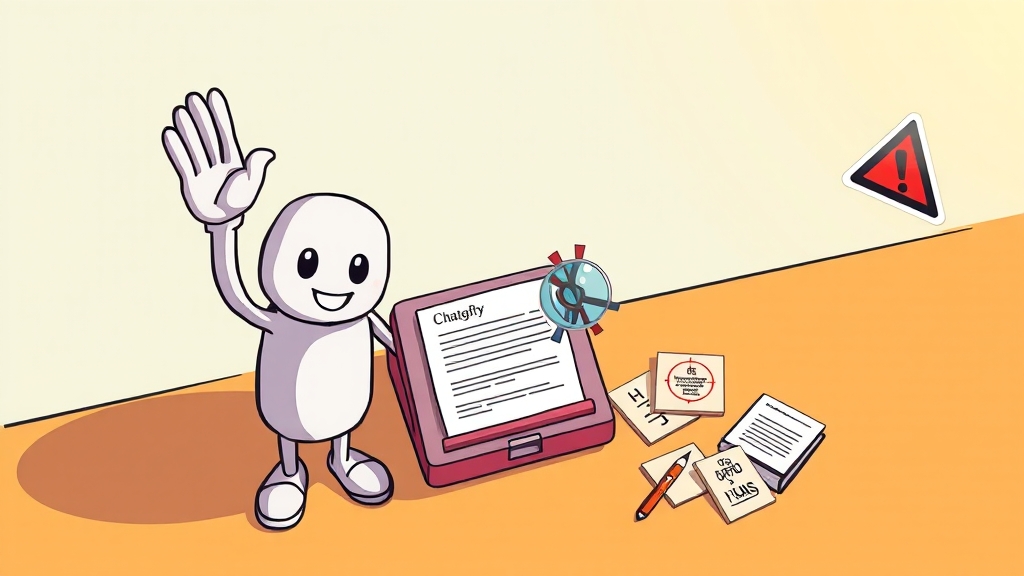 ChatGPT 활용 시 주의사항 (cartoon 스타일)