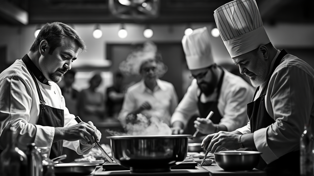 흑백요리사2 인기 비결 분석 (realistic 스타일)