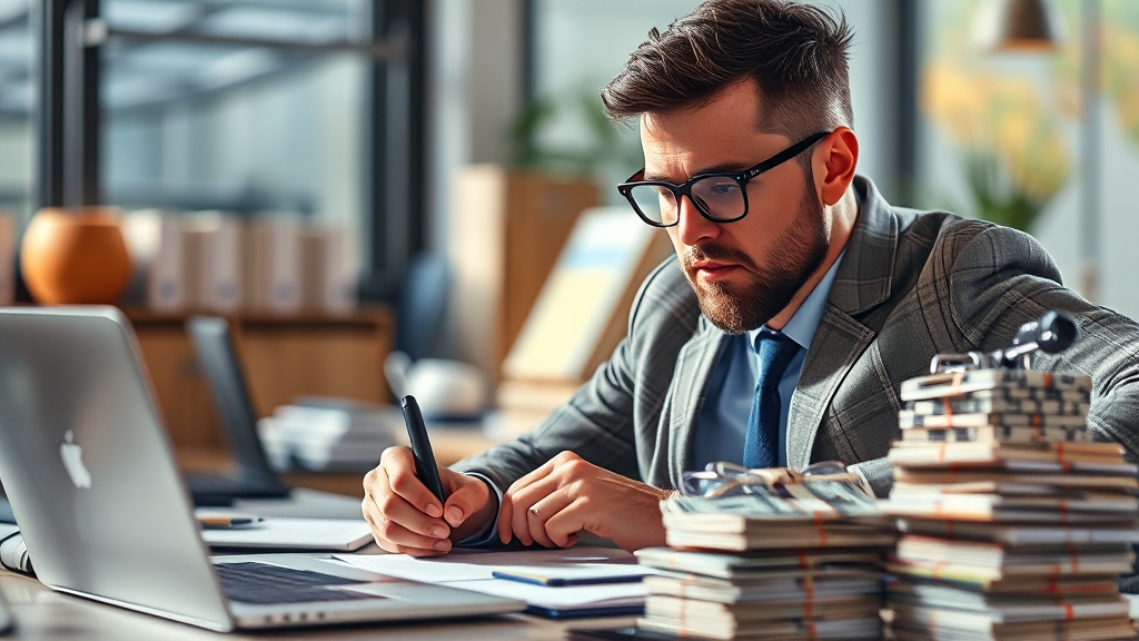 등록 후 세금 관리 (realistic 스타일)