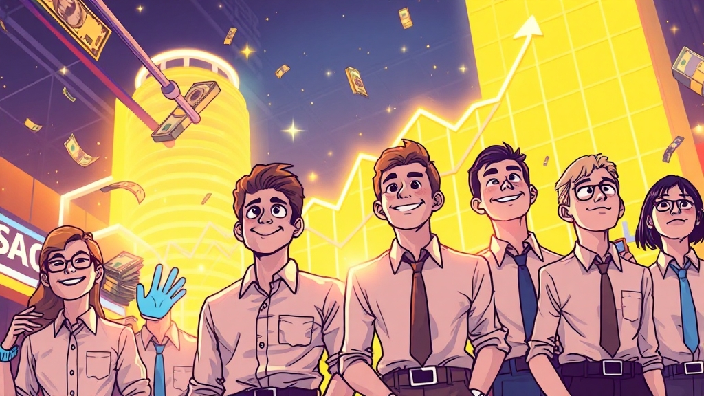 금리 변동, 주식 시장 영향은? (cartoon 스타일)