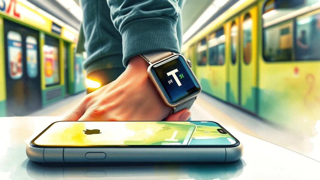 애플워치 티머니, 손목으로 톡! (watercolor 스타일)