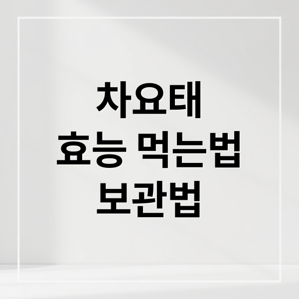 차요태
효능 먹는법
보관법 (차요태 효능 먹는법 수확시기)